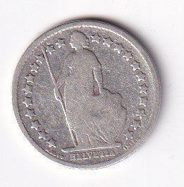 Tutti le monete: 50 Rappen 1901 rar – Usato da Neuchâtel venduto da karlpierrino 1