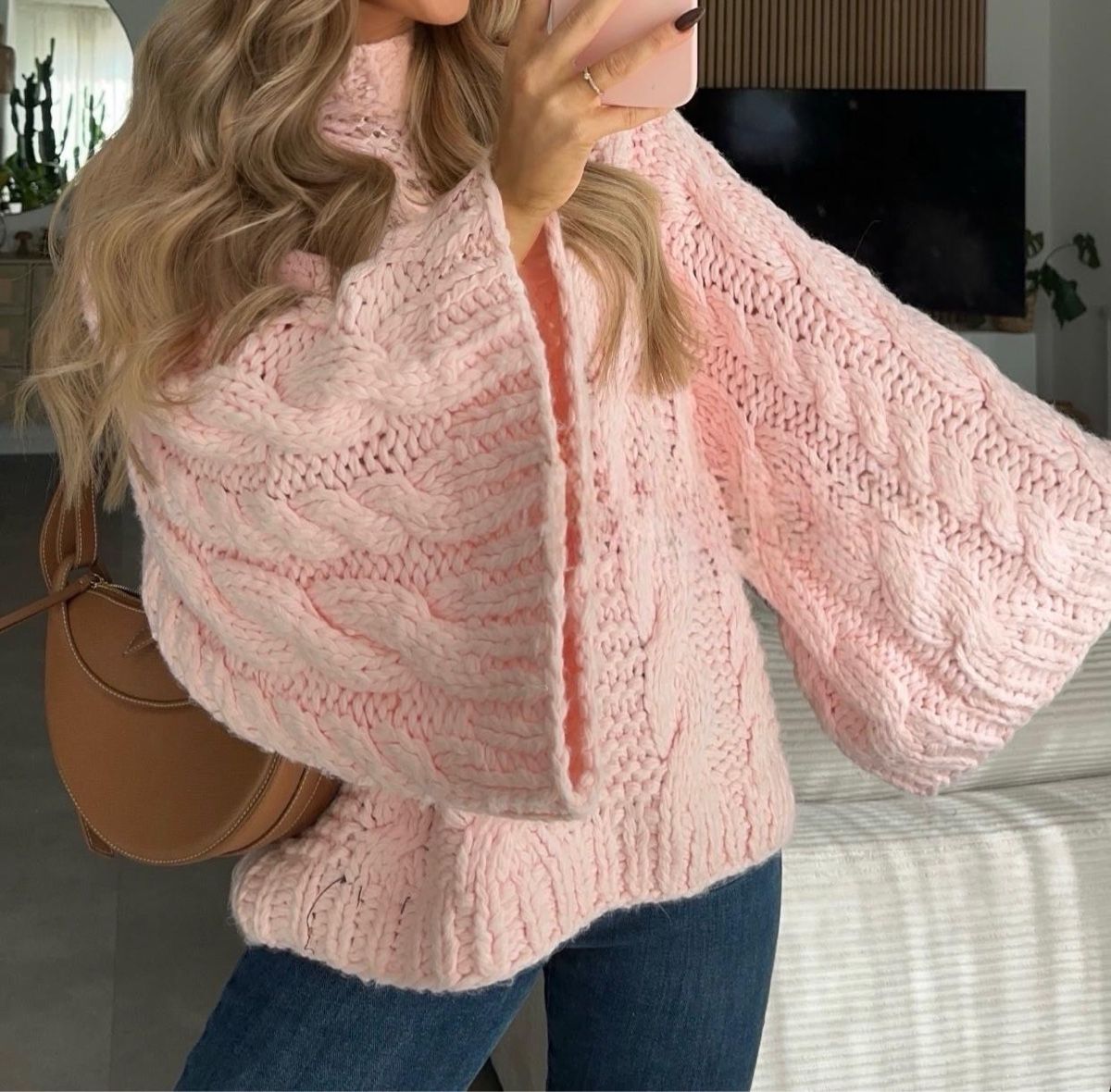 Pullover & Sweatshirts: Rosa Strickpullover oversized – Neu (gemäss Beschreibung) aus Gränichen von HERR_SCHWIIZER 1
