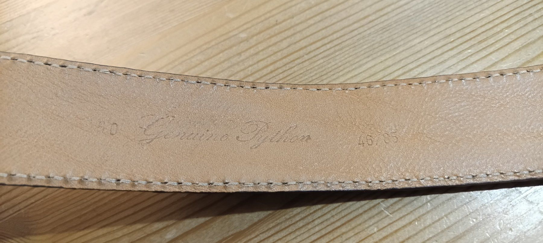 Cinture: REPTIL'S HOUSE GÜRTEL ECHT PYTHONLEDER LÄNGE 85 CM – Usato da Embrach venduto da nau_bj7j 2