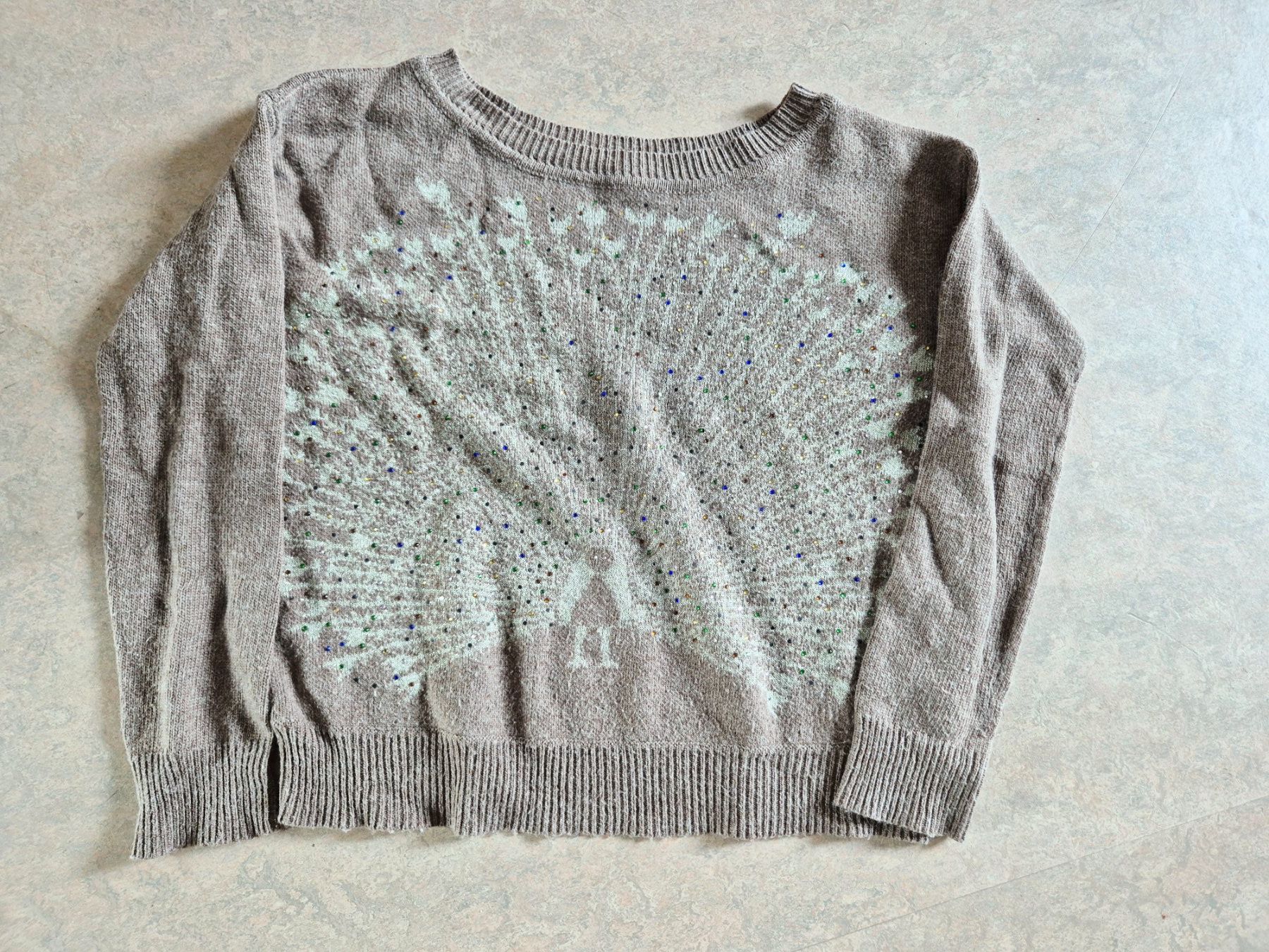 Kookai Maglioni & Felpe: PULLOVER PULLI KOOKAI 0 XS 34 PFAU GLITZER STEINCHEN TOP – Usato da Elsau venduto da the-colorful-side 9