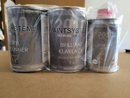 PaintSystems Acryl Dünner 1L KlarLack 1L Härter 0,5L neu