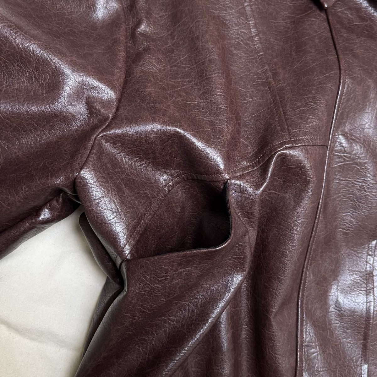 Shein Giacche: Bordeaux Lederjacke Noname – Usato da Sissach venduto da jameliagr 4