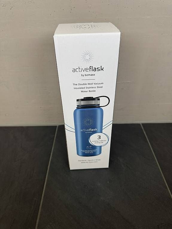 Trinkflaschen & Thermosflaschen: BeMaxx Active Flask Drinking Bottle Stainless Steel – Neu und originalverpackt aus Cham von fin_58ll