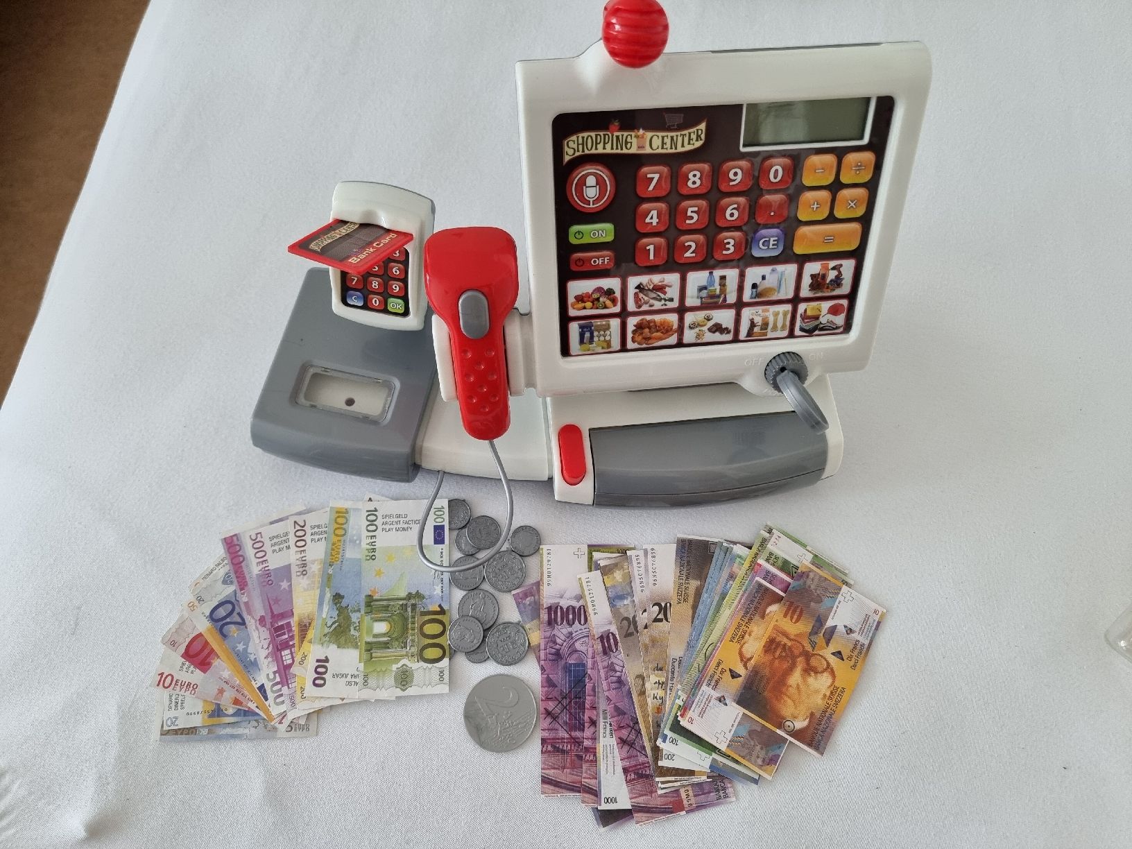 Giocattoli: shopping centre Kasse und Spielgeld – Usato da Zürich venduto da Rosalie_G
