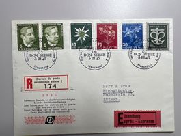1945 Schw. Spende für Kriegsbeschädigte PJ Satzbrief 1944