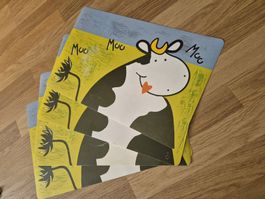 4 Kuh Tischsets Tischset