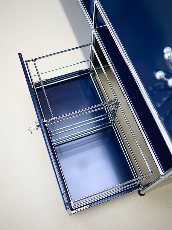USM Mobili TV: USM Haller Lowboard Stahlblau – Usato da Meinisberg venduto da atelier_TILIJA 5