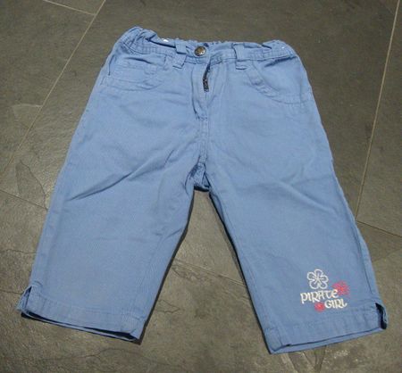 ++ leichte 3/4 Jeans / Hose in blau ++ Gr. 98 / 104 ++