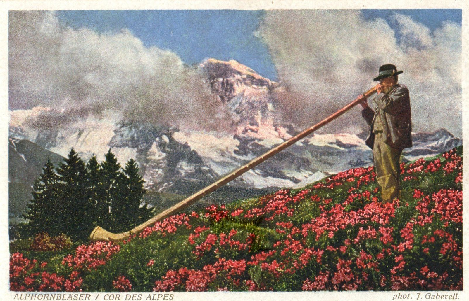 Cartes postales: Alphornbläser – D'occasion à Melano par pisonsdro