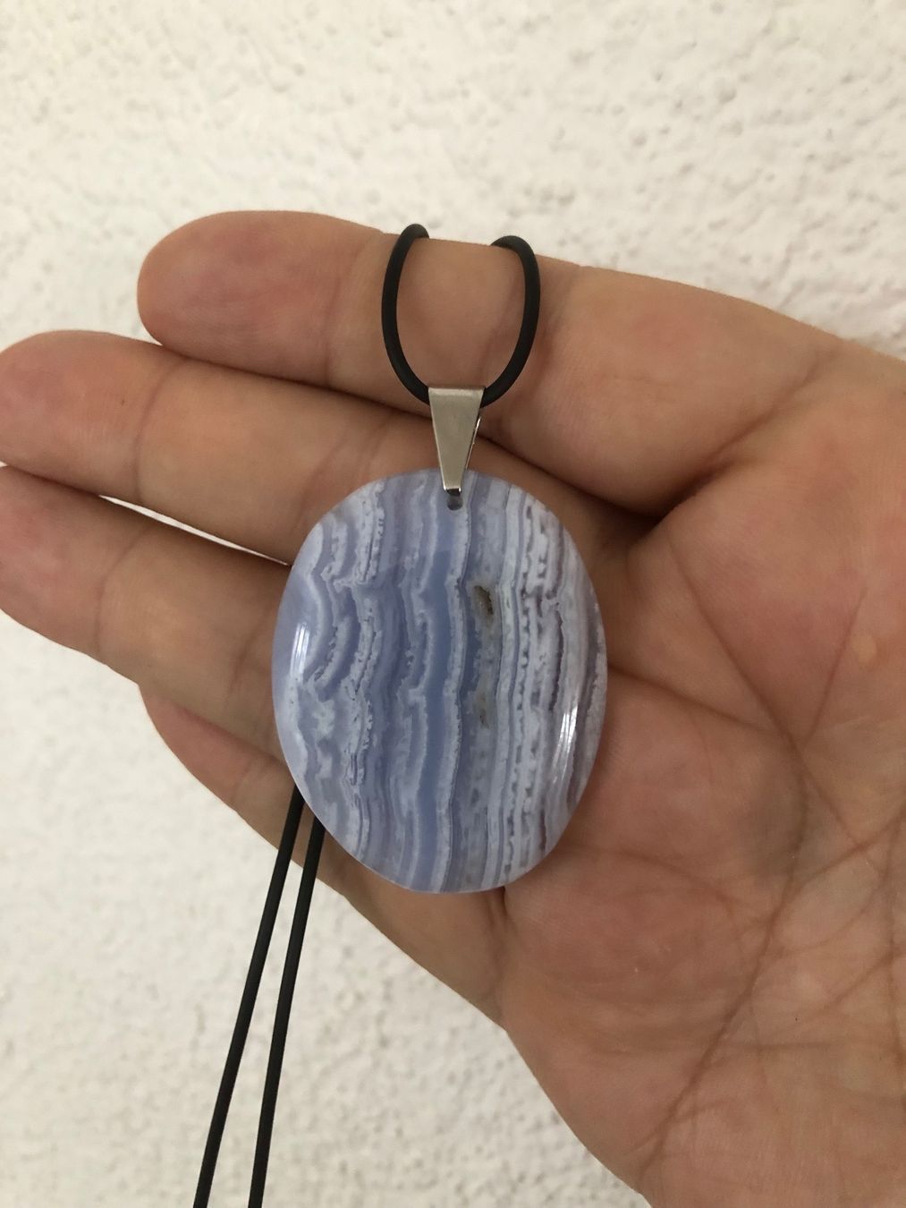 Pendentifs: Pendentif en pierre Calcédoine Bleu – D'occasion à Goumoens-la-ville par sfornallaz 1