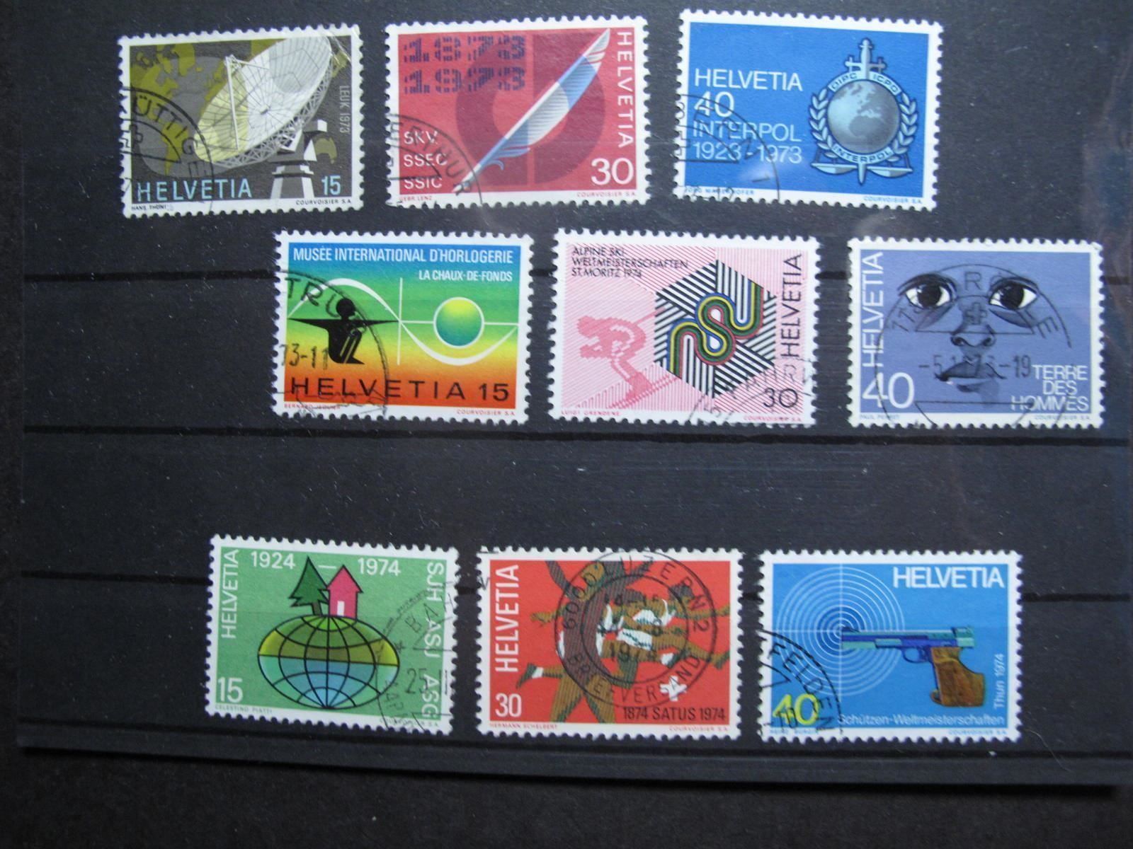 Alle Briefmarken: 1973 / 1974 Werbemarken gest – Gebraucht aus Wil SG von fva01