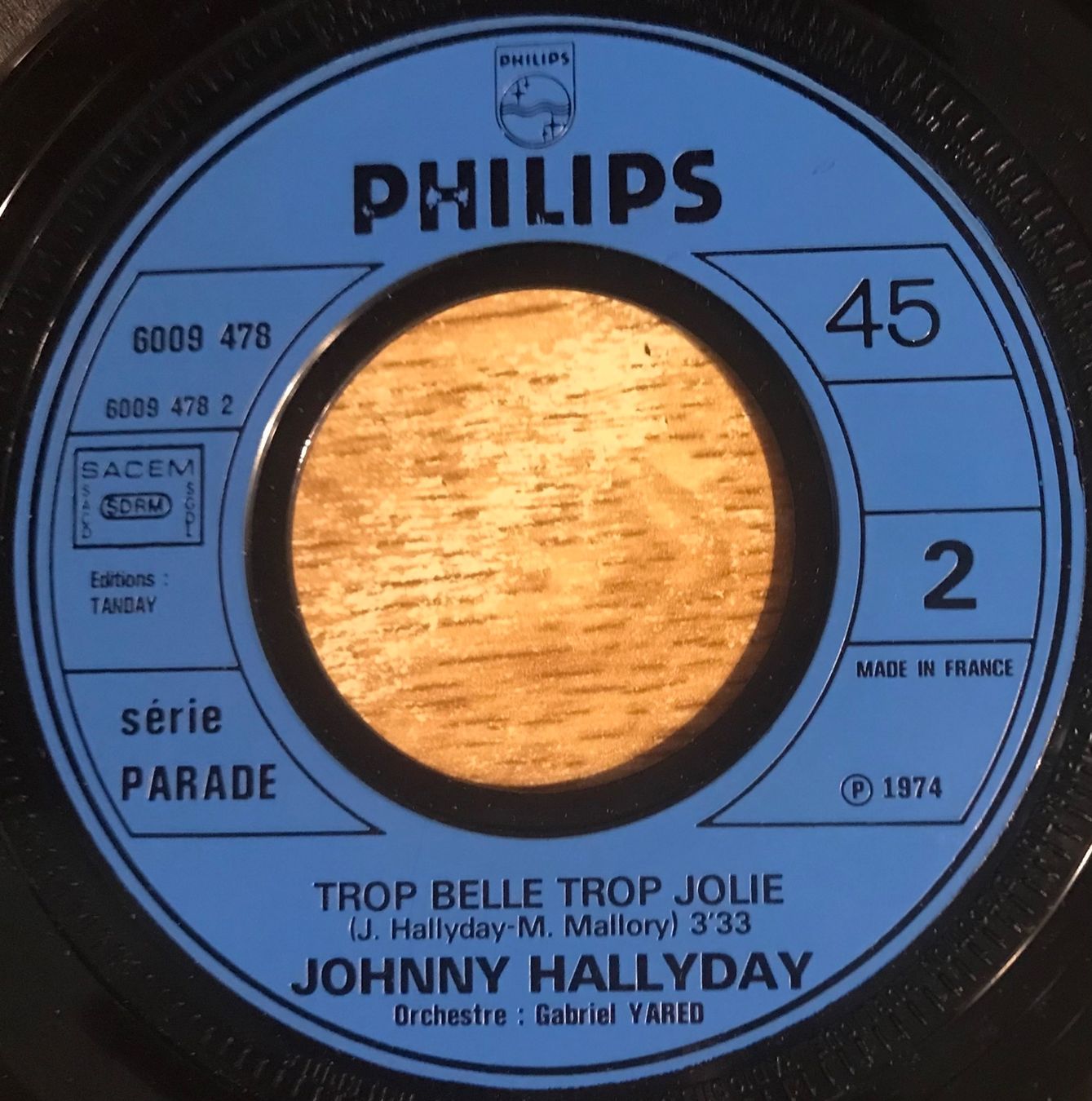 Schallplatten: JOHNNY HALLYDAY - PRENDS MA VIE – Gebraucht aus Bussigny von vinyl-pas-cher 3