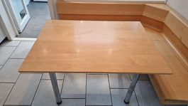 Eckbank inkl. Tisch,  Buchenholz