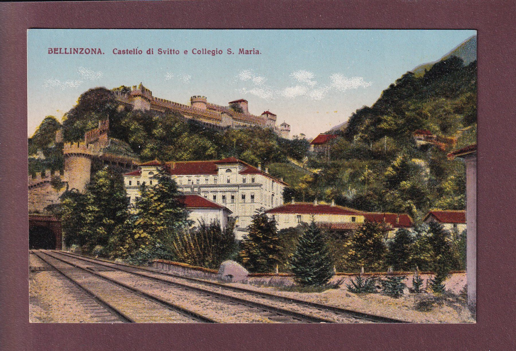 Cartoline postali: BELLINZONA - Ferrovia – Usato da Pully venduto da nicecards