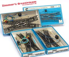 Märklin Doppelte Kreuzungsweichen 5128, H0, OVP, M-Gleis