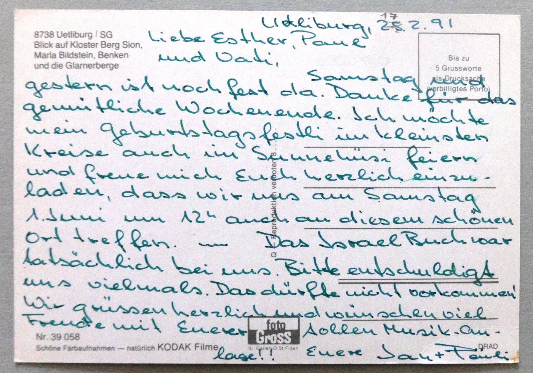 Cartes postales: Uetliburg / SG – D'occasion à Fétigny par Billy2miny 1
