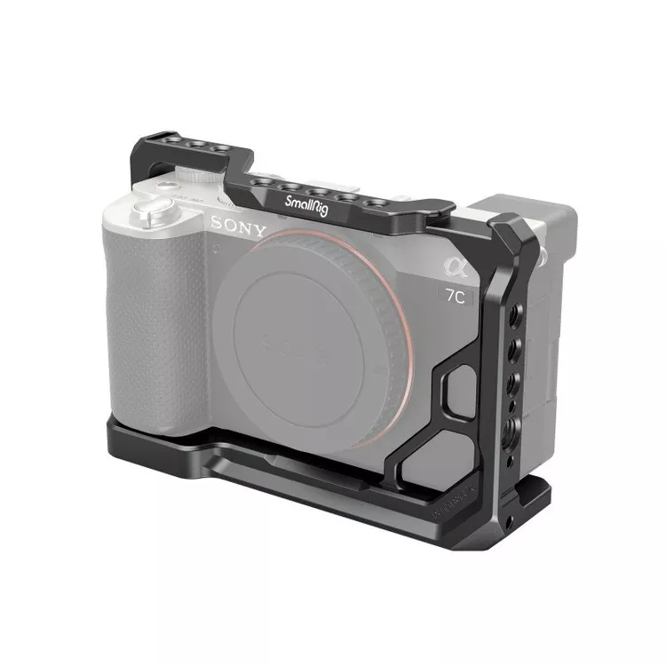 SMALLRIG Kamerakäfig Für Sony FX2 – Mit HawkLock Quick Release, Abnehmbarer Oberplatte & HDMI-Kabelklemme | Arca-Swiss Kompatibel & Viele Befestigungspunkte
