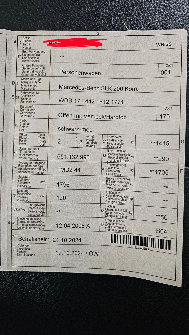 Mercedes-Benz Automobili: Mercedes 200 Cabriolet – Usato da Brittnau venduto da maja4805 4