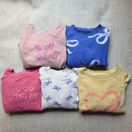 Lot 5x Langarm Pyjamas von Next, Gr 98 (2-3) Mädchen