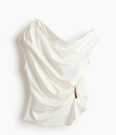 Schönes asymmetrisches Top weiss Grösse M Sommer Must-have ☀