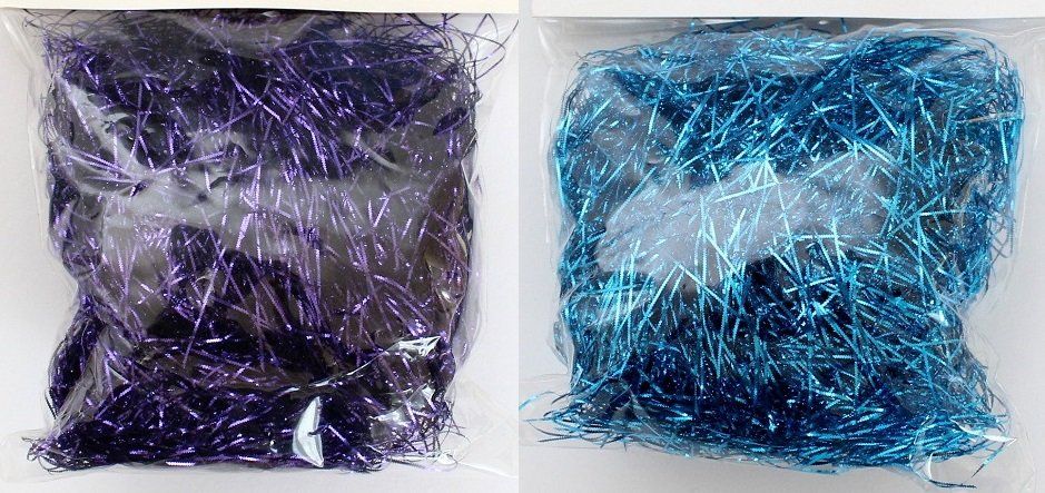 Bastelsets: Glitterfäden violett oder blau – Neu und originalverpackt aus Schlatt TG von kreativ-atelier