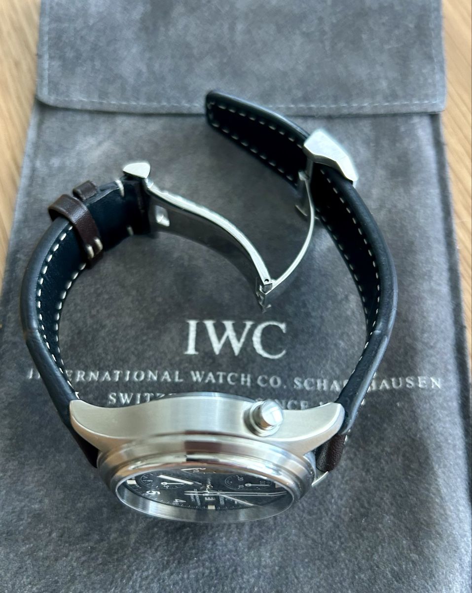 IWC Orologi: IWC Pilot Doppelchronograph  – Usato da Egg b. Zürich venduto da akon750 4