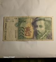 1000 Pesetas Spanien Banknote Francisco Pizarro 1992