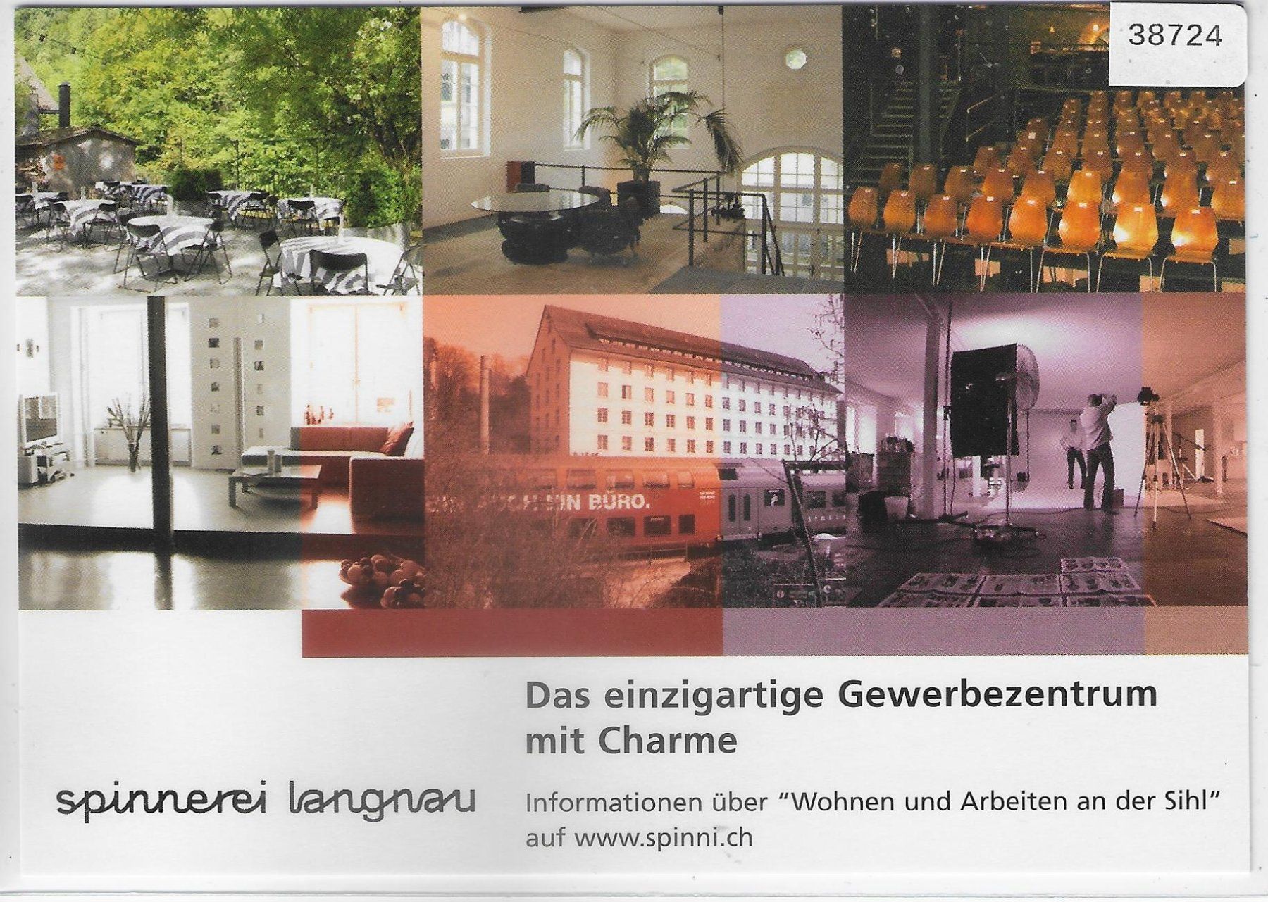 Ansichtskarten: Spinnerei Langnau ZH - Gewerbezentrum – Gebraucht aus Ettingen von Kartenplanet