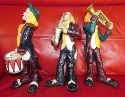 3 Clowns, Handmade,signiert