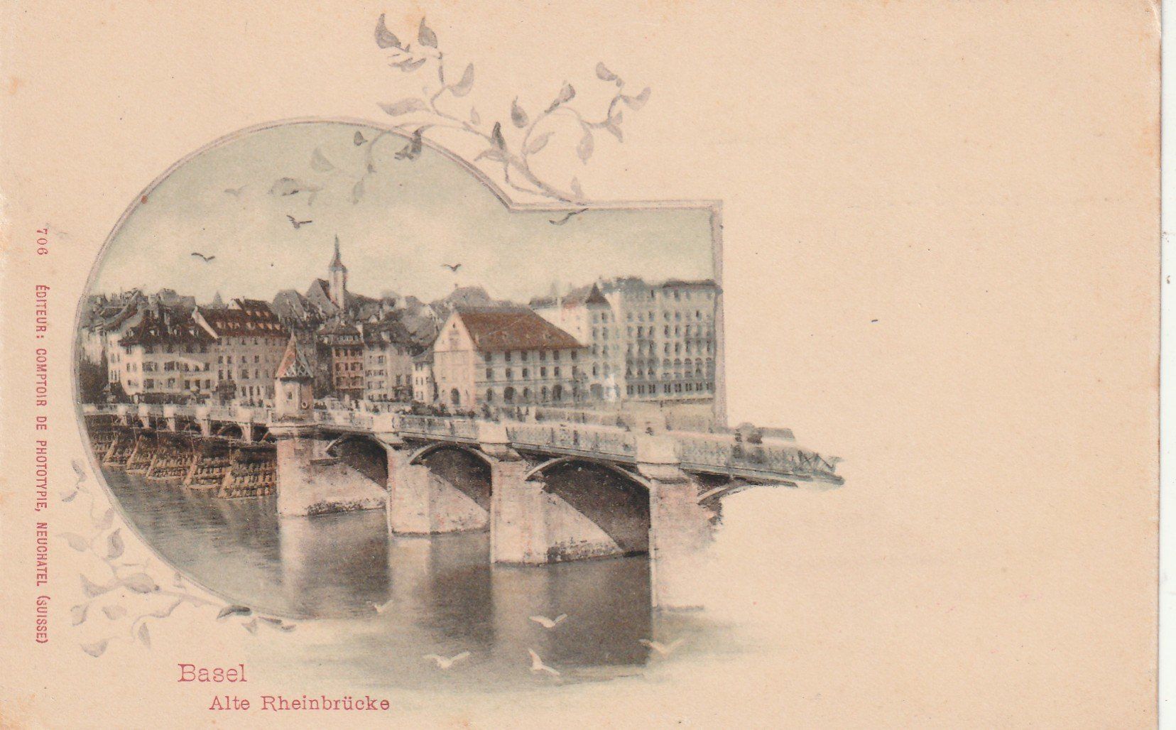 Ansichtskarten: Basel Alte Rheinbrücke – Gebraucht aus Rorschacherberg von fratovi2