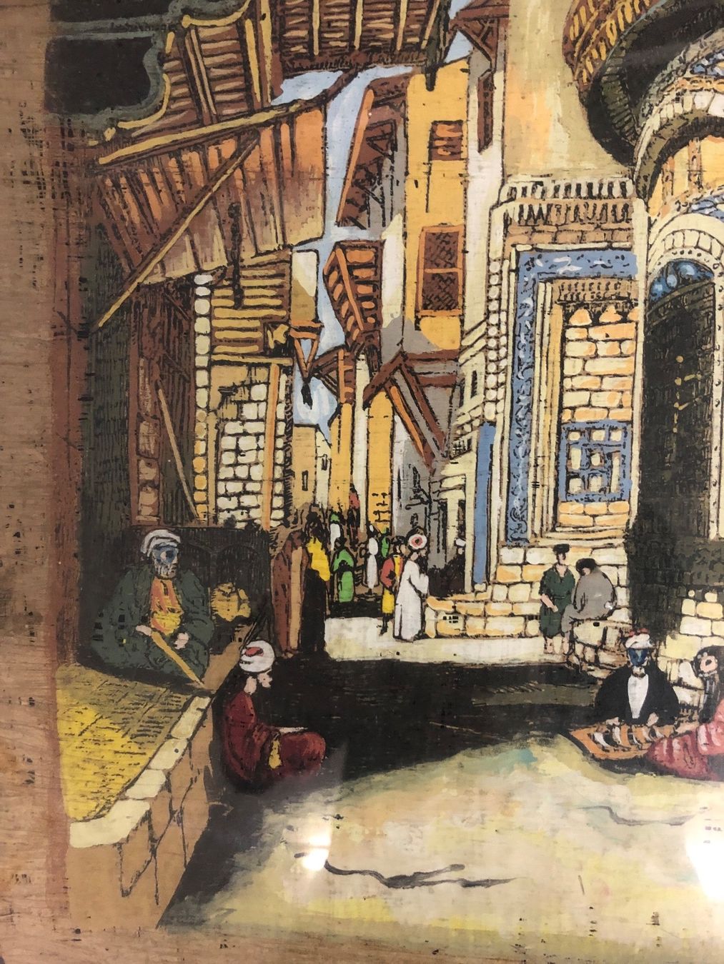 Poster & Bilder: Papyrusbild aus Cairo ca 40 Jahre alt – Gebraucht aus Basel von sch_9g6x 4