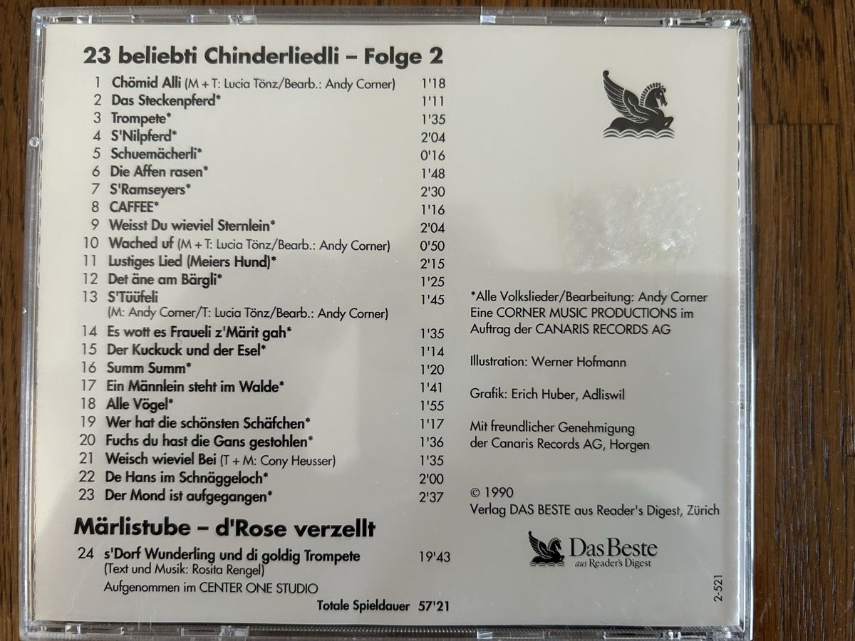 CD: CD 23 Chinderliedli Folge 2 – Usato da Wolhusen venduto da eve_m6cg 2