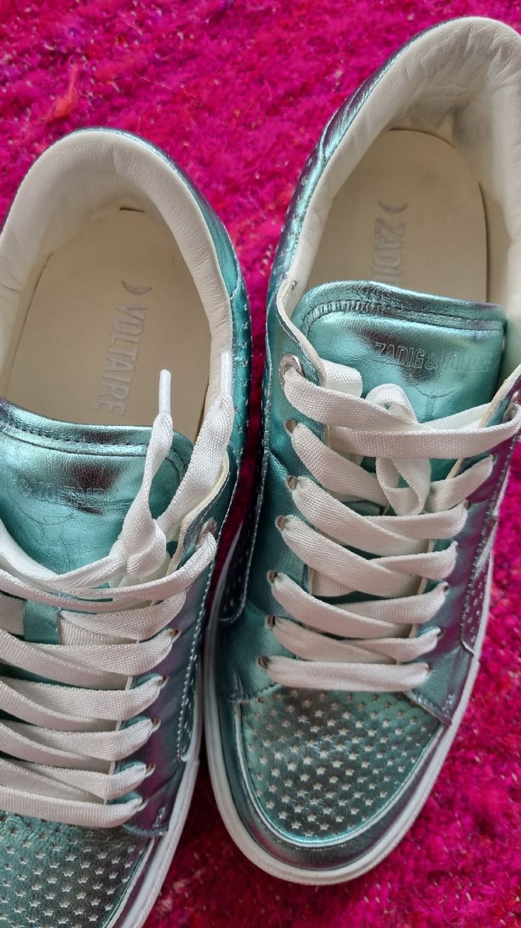 Zadig & Voltaire Scarpe da uomo: Sneaker blau metallic Zadig & Voltaire 41 – Usato da Bad Zurzach venduto da Mfritzli 3