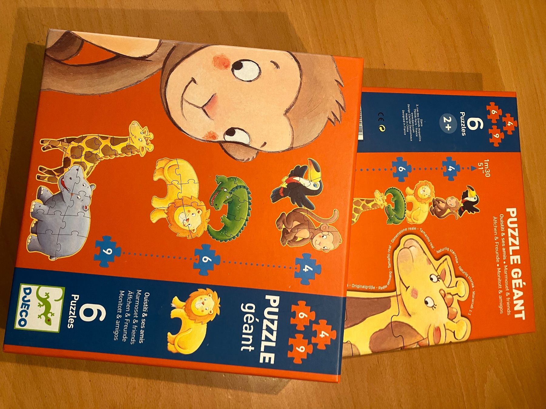 Djeco Puzzle: Puzzle Djeco Géant Animaux de la Jungle-Complet! – Usato da Wabern venduto da aschnegg 6