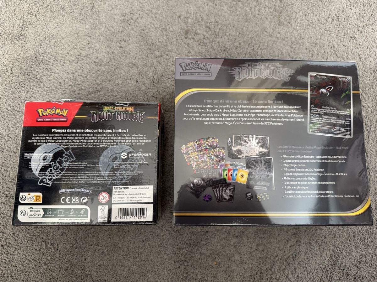 Pokémon Carte collezionabili: Pokémon ETB + Display Méga-Evolution Nuit Noir Scellés - FR – Nuovo e nell'imballaggio originale da Miège venduto da Mickit92 1