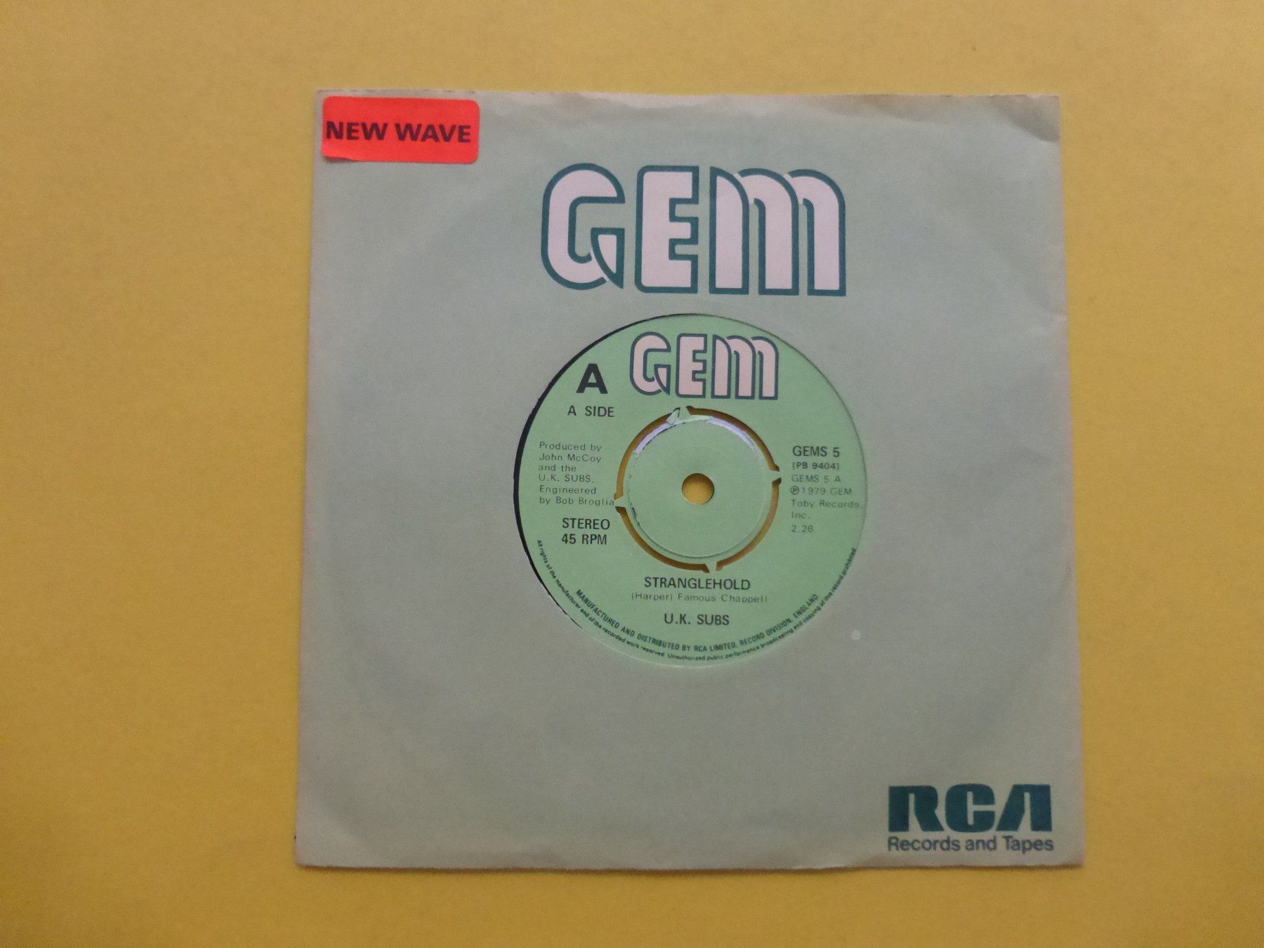 Dischi in vinile: U.K. Subs – Stranglehold – Usato da Zürich venduto da Swiss57
