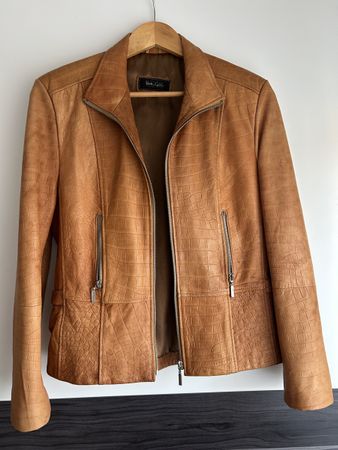Edle Damen-Lederjacke Gr. M Braun Top Zustand!