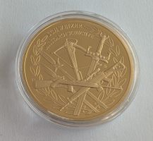 Vergoldete Münze 32 Gramm - Schlachten von Grandson, Murten