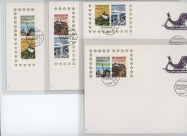 1987 Touristenblock waagr./ senkr. Paare mit Blockumrandung