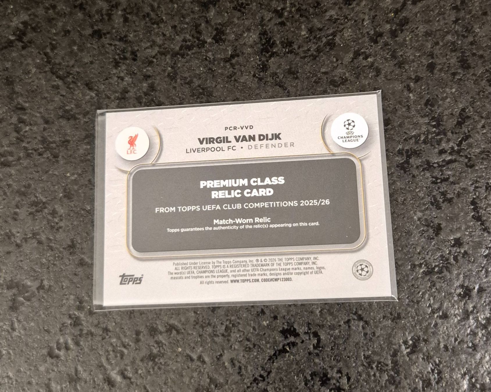 Topps Carte collezionabili: Virgil Van Dijk /25 Relic - Liverpool - Topps – Nuovo (secondo la descrizione) da Burg AG venduto da Danoe 1