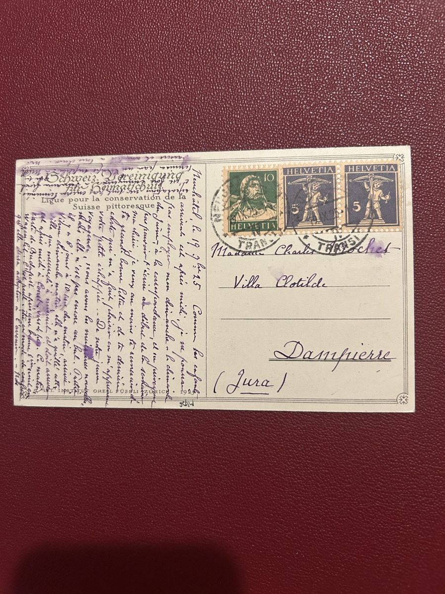 Cartoline postali: Tessin-Verzasca 1925 – Usato da Breganzona venduto da Milesbo 1