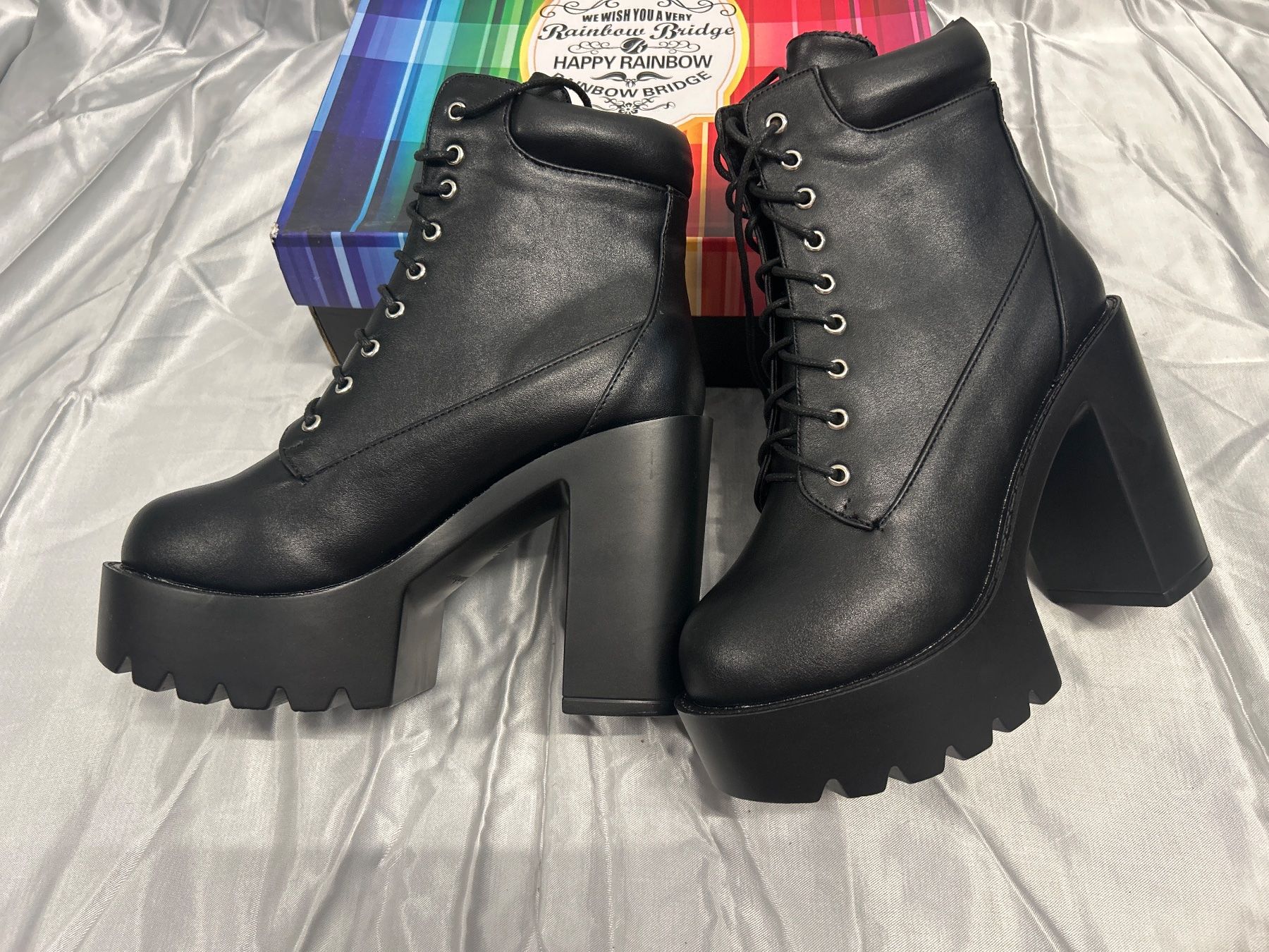 Scarpe da donna: Stiefeletten geschnürt mit Absatz schwarz Gr 37 – Nuovo e nell'imballaggio originale da Regensdorf venduto da Spyke55 3
