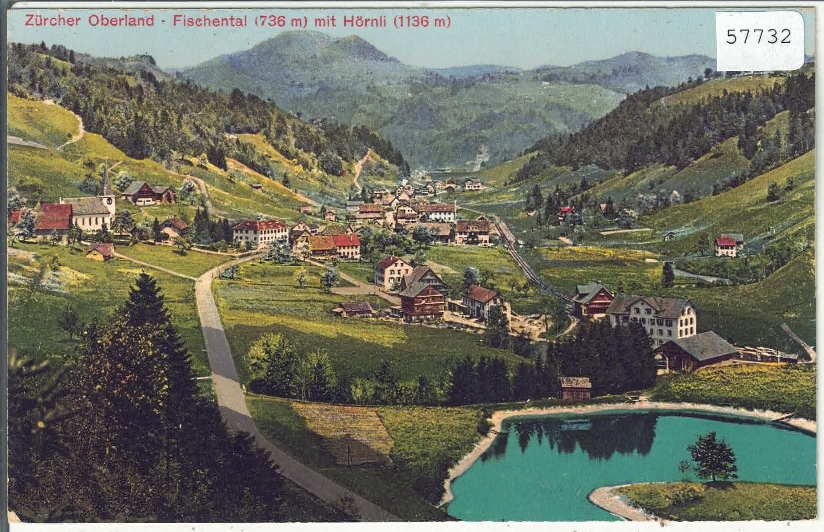 Cartoline postali: Fischenthal - Generalansicht - Litho – Usato da Ettingen venduto da Kartenplanet