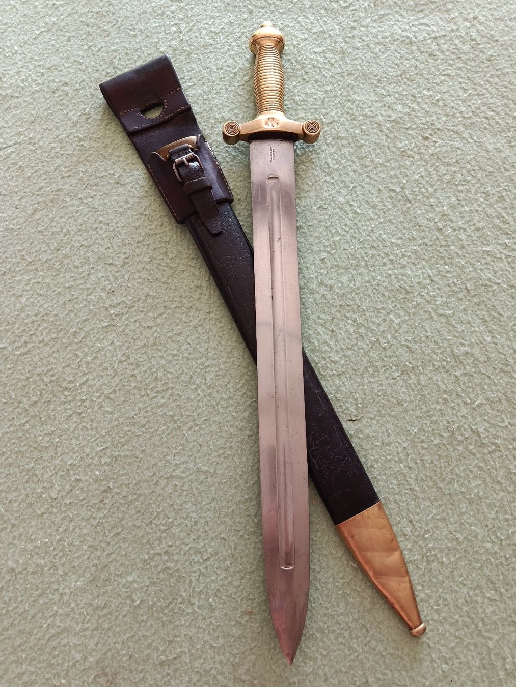 Stichwaffen: Faschinenmesser  eidg.Ord.M1842/52 – Gebraucht aus Neuenkirch von STMK21