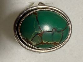 Antik Ring Silber mit Turkis