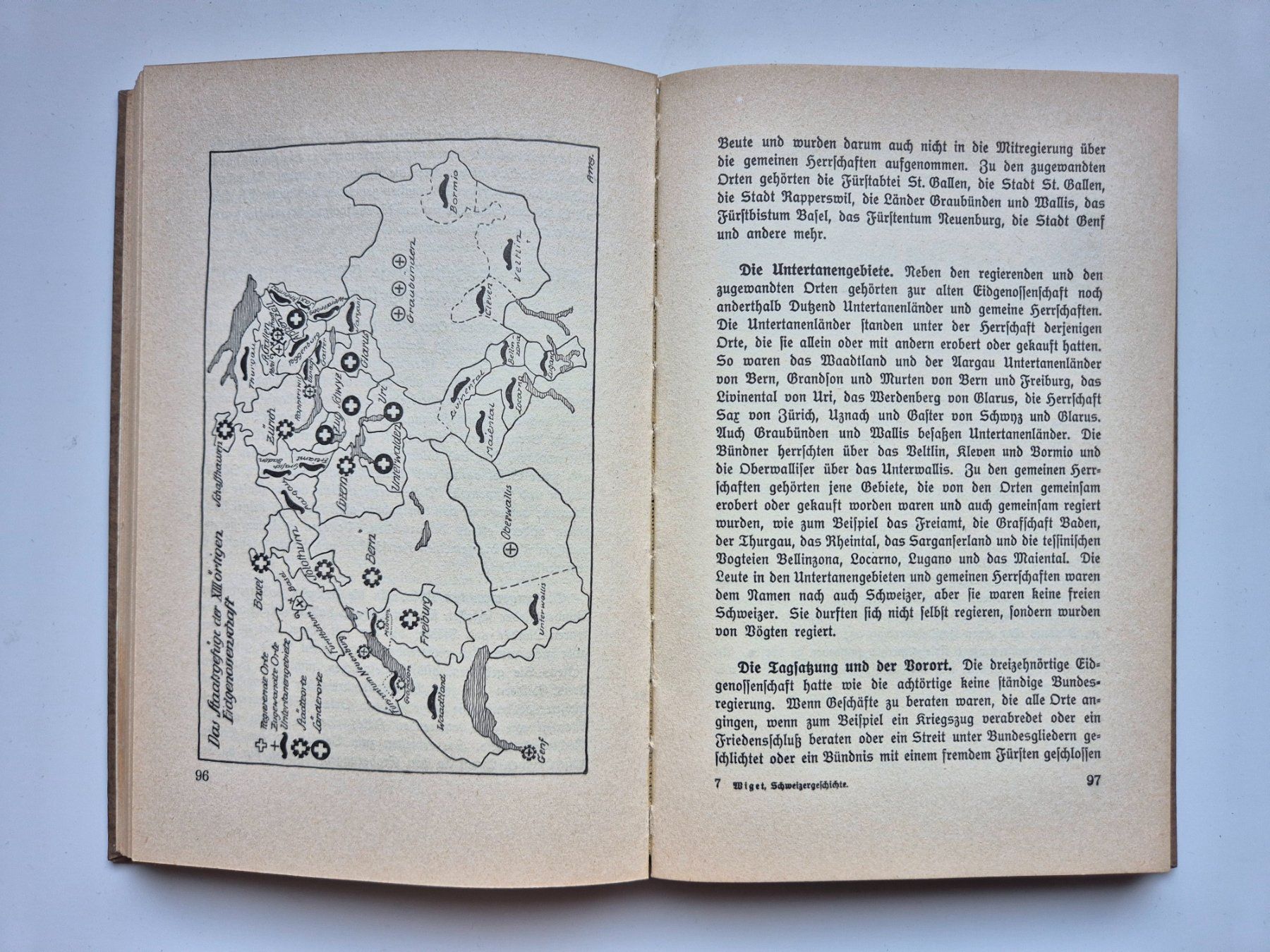 Libri: SCHWEIZERGESCHICHTE  von  Gustav Wiget    1945 – Usato da Niederweningen venduto da Obson 2