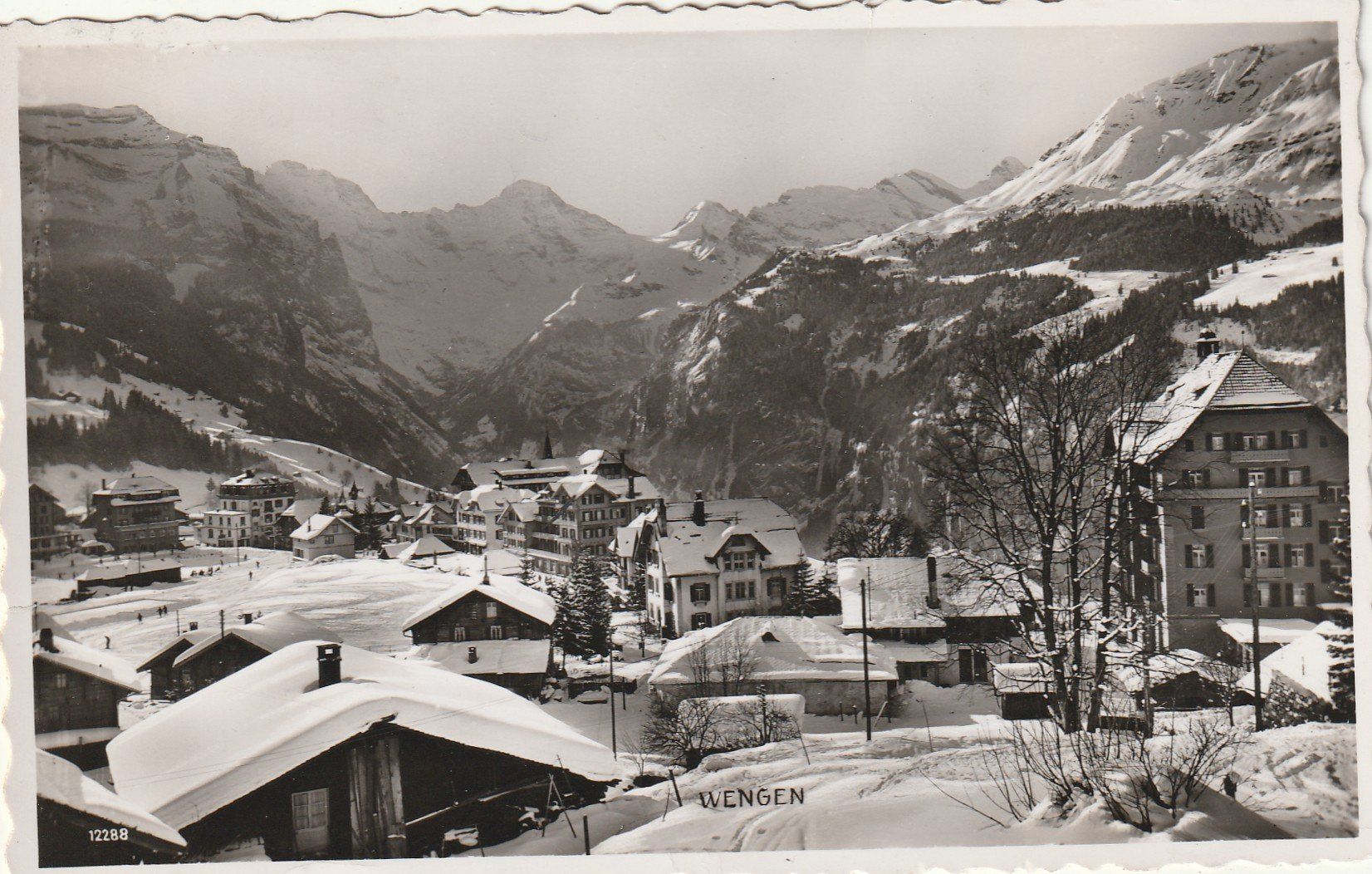 Cartes postales: Wengen im Winter – D'occasion à Rorschacherberg par fratovi2