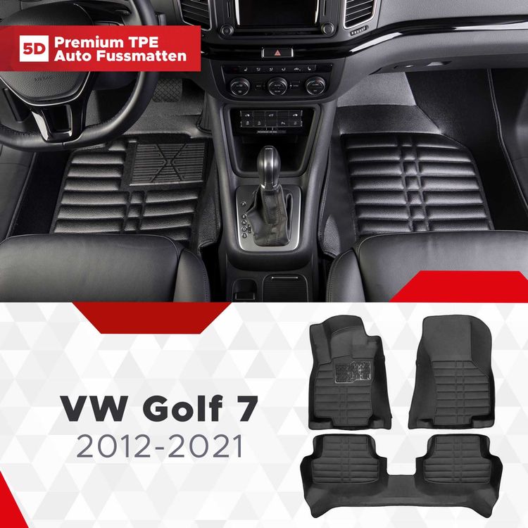 5D Premium Auto Fussmatten für Volkswagen Golf 7 2012-2021