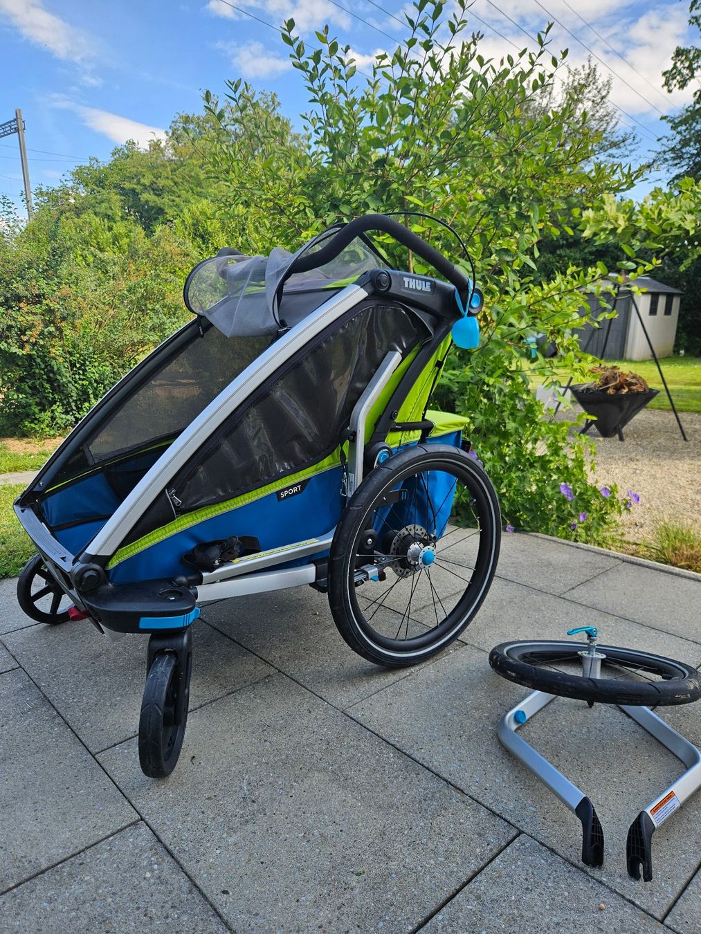 Thule Rimorchi: Thule Chariot Sport2 Double inkl. All-Terrain-Kit – Usato da Hettlingen venduto da diablo5mt