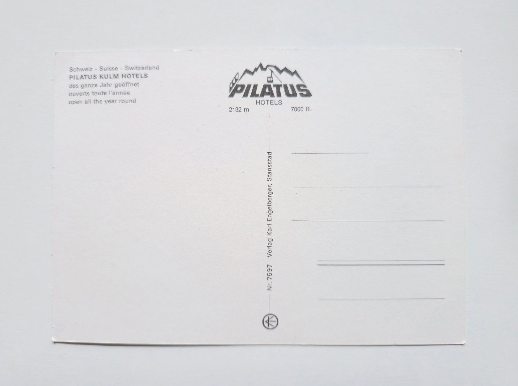 Cartoline postali: AK Bahnen Pilatus-Kulm alt – Usato da Dättlikon venduto da Wundertuete_ 1